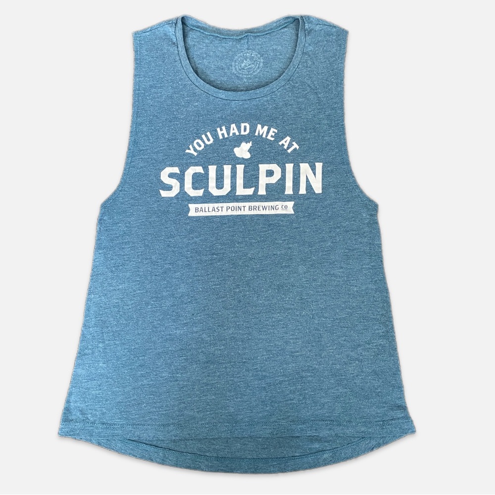 Sculpin Brewery Blue Tee, Size M
